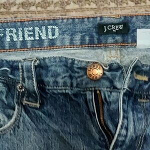 J. Crew Womans Boyfriend Jeans in Faded Blue Denim